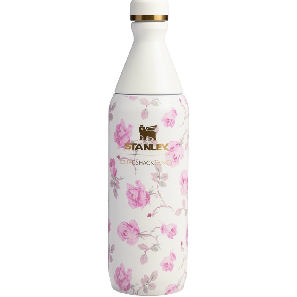 Stanley x LoveShackFancy All Day Slim Bottle | 20 OZ - Ribbon Rosa